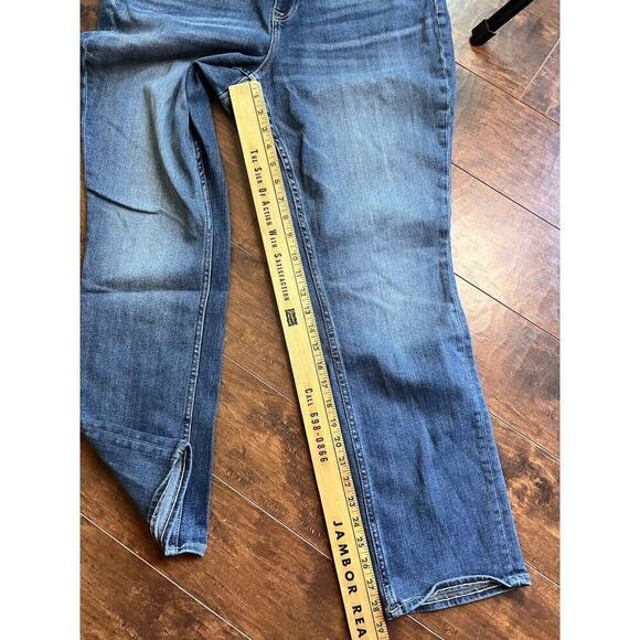 Vigoss Marley Straight Womens Casual Stretch Blue Jean Size 16 - Picture 6 of 7